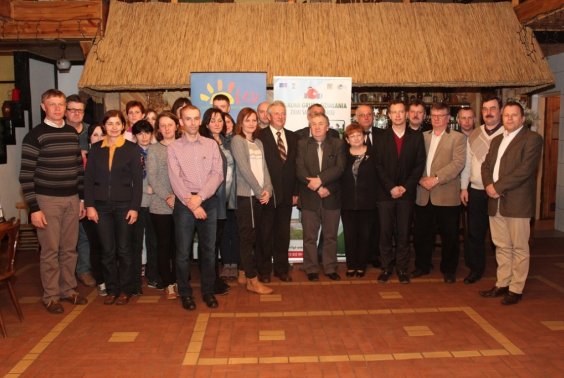 Goście  z Sandomierza w ramach rewizyty Lokalnej Grupy Działania . 
