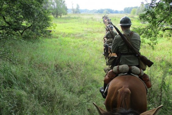 Ośmiokonny patrol 15. Pułku Ułanów Poznańskich